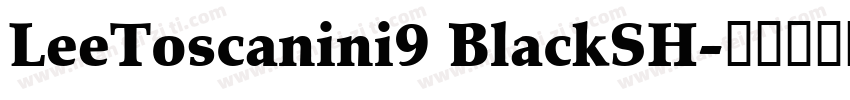 LeeToscanini9 BlackSH字体转换